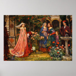 Poster O Jardim Encantado por John William Waterhouse