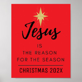Poster O Jesus é a Razão da Temporada de Natal