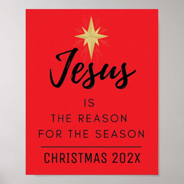 Poster O Jesus é a Razão da Temporada de Natal (Frente)