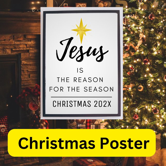 Poster O Jesus é a Razão da Temporada de Natal (Criador carregado)