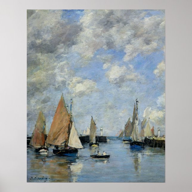 Poster O Jetty em High Tide, Trouville (Frente)