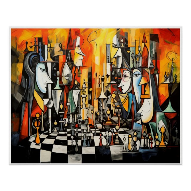 Póster O jogo de xadrez (Frente)