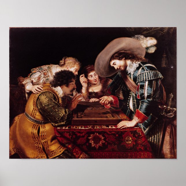 Poster O jogo do gamão (Frente)