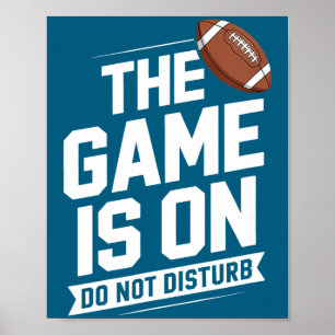 Poster O Jogo Não Perturbe Futebol