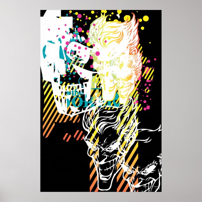 Póster O Joker Neon Montage (Frente)