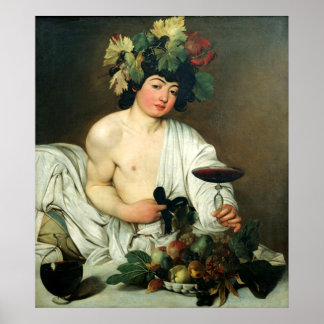 Póster O Jovem Baco, Caravaggio