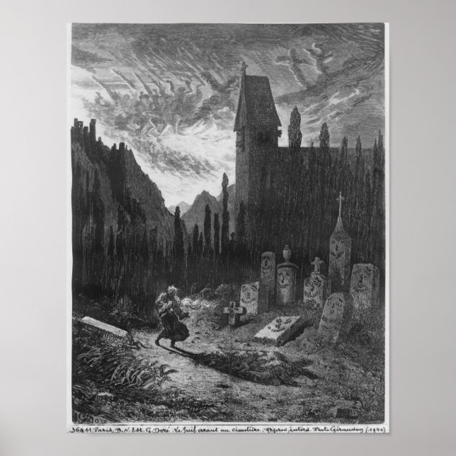 Póster O judeu vassalo no cemitério (Frente)