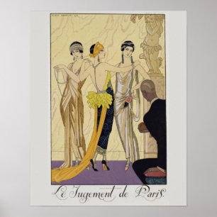 Póster O julgamento de Paris, 1920-30 (impressão do