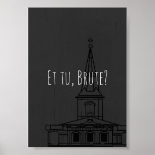 Poster O Júlio César de Shakespeare "Et tu, Brute?"
