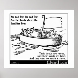 Poster O Jumblies de Edward Lear