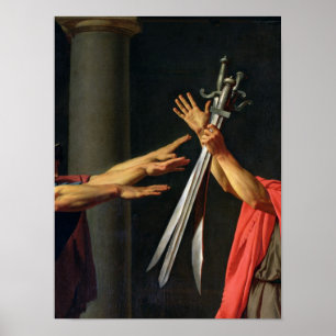 Póster O Juramento de Horatii, 1784