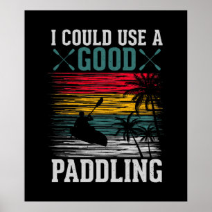 Poster O Kayaking Poderia Usar O Paddling