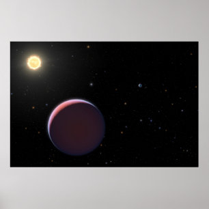 Poster O Kepler Estrela 51 E Três Planetas Gigantes.