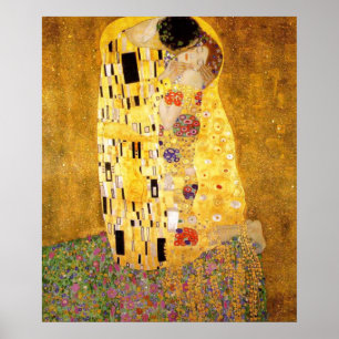 Póster O Kiss Gustav Klimt