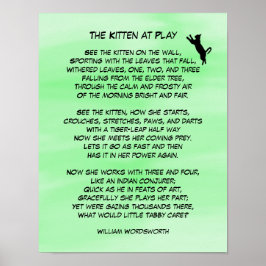 Poster O Kitten em Play Cute Poem