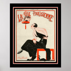 Poster O La 1922 do art deco Vie Parisienne