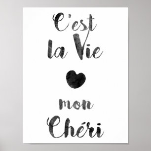 Póster O la de C'est Vie segunda-feira Chéri