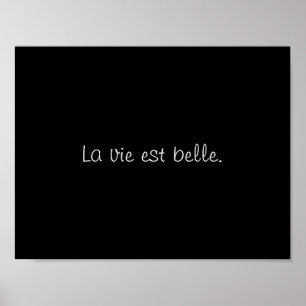 Póster O La vie o belle do est. (A vida é bonita.)