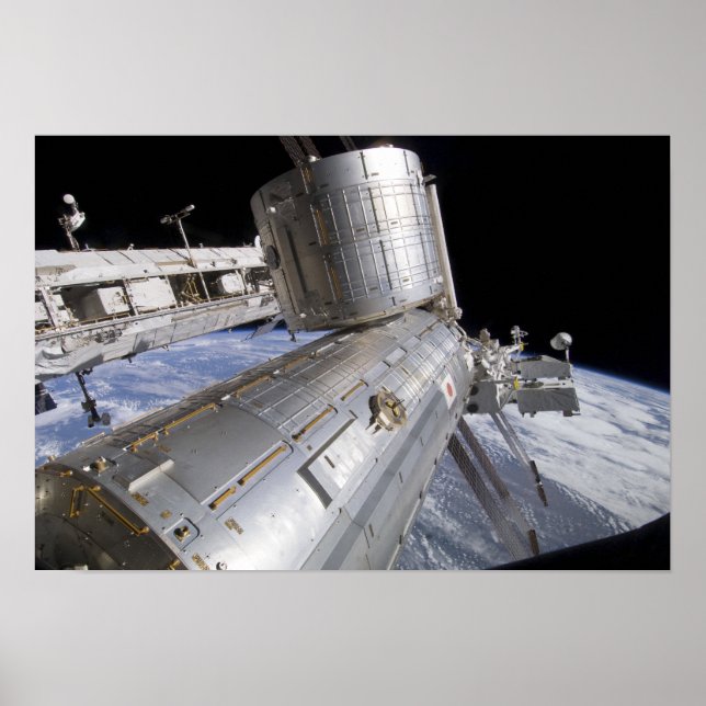 Poster O laboratório do Japonês Experiment Module Kibo (Frente)