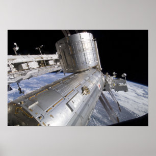 Poster O laboratório japonês de Kibo do módulo da