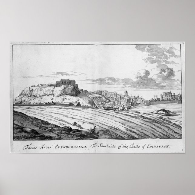 Póster O Lado Sul do Castelo de Edimburgo (Frente)