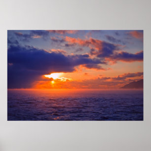 Póster O Lago Baikal - um outro por do sol