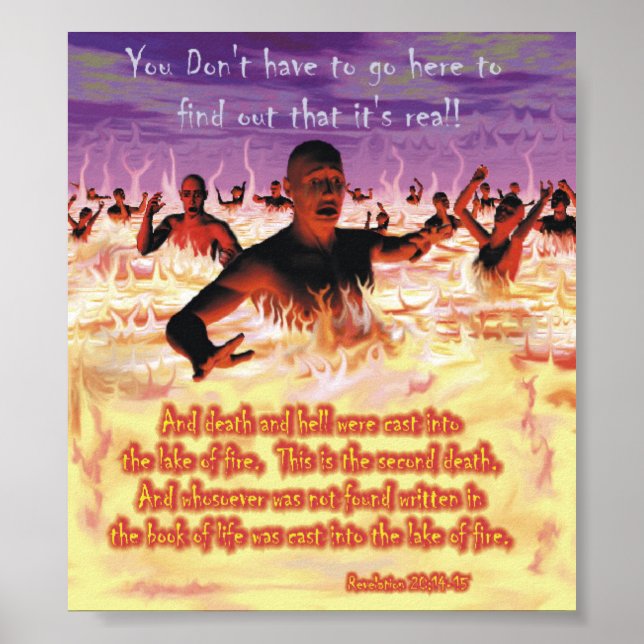 Poster O lago de fogo! (Frente)