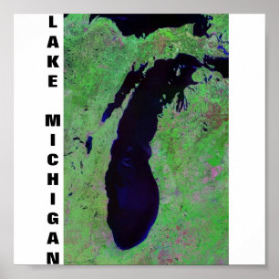 Póster O Lago Michigan