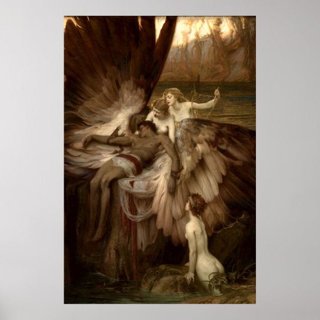 Poster O lamento por Caro de Herbert Draper 1898 (Frente)