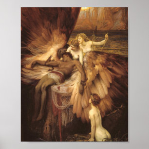 Poster O Lançamento De Icarus Por Herbert James Draper