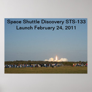 Póster O lançamento STS-133 da descoberta