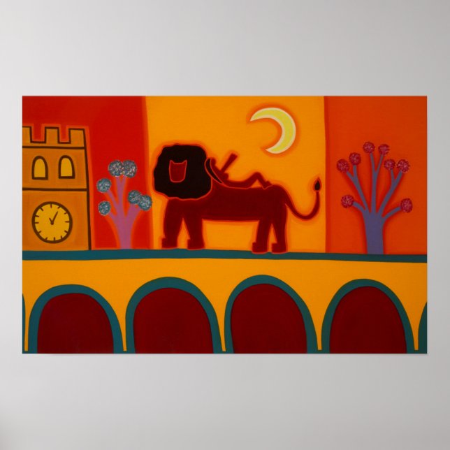 Póster O Leão Da Fulham Broadway 2008 (Frente)