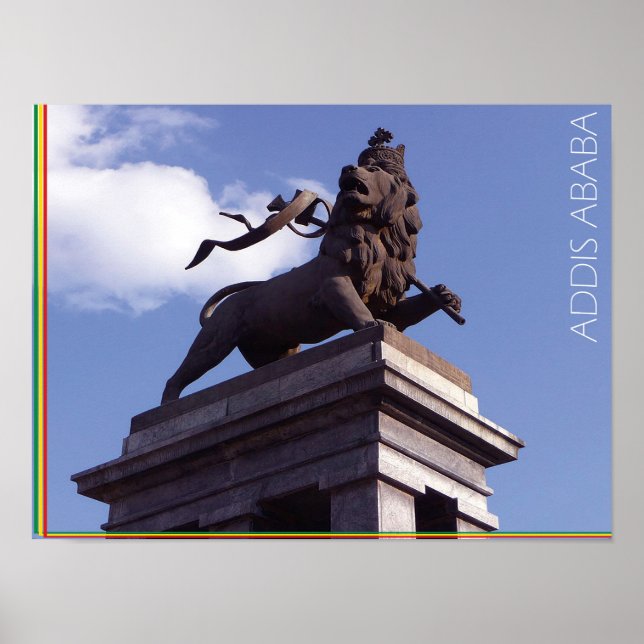 Poster O Leão de Judah, Addis Abeba - Etiópia (Frente)