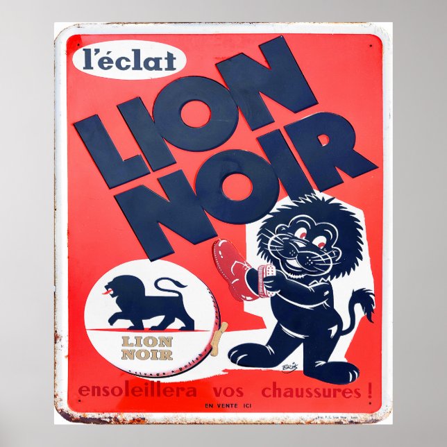 Poster O Leão Negro. (Frente)