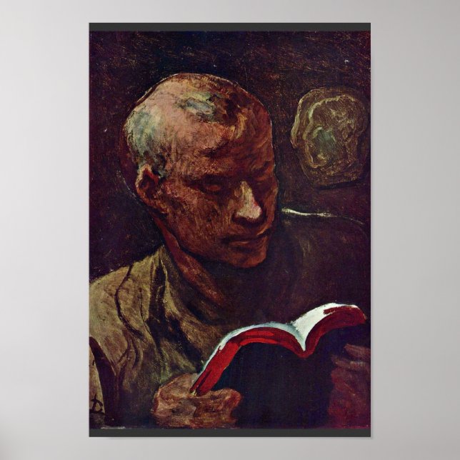 Póster O Leitor De Daumier Honoré (Frente)