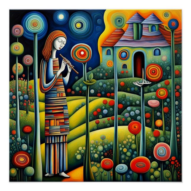 Póster O Leitor De Flauta (Frente)