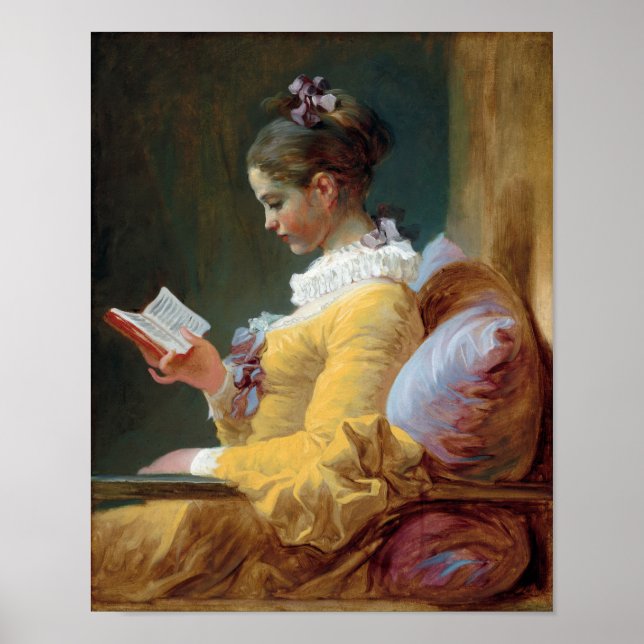 Poster O Leitor, Fragonard (Frente)