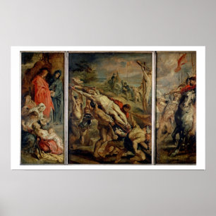 Póster O levantamento da cruz, pintado antes de 1609-10 (