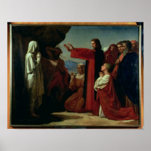 Póster O levantamento de Lazarus, 1857