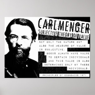 Poster O libertário austríaco da escola de Carl Menger