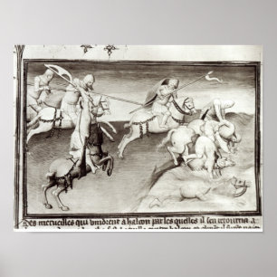 Póster O líder Mongol, Hulagu, khan do Ilkhanate