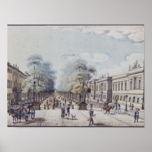 Poster O Linden com a academia, Berlim