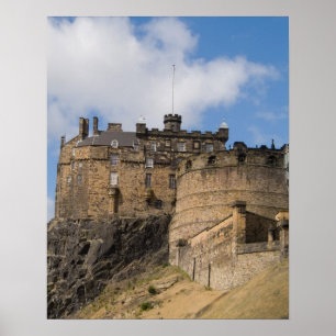 Póster O lindo e famoso castelo de Edimburgo, em