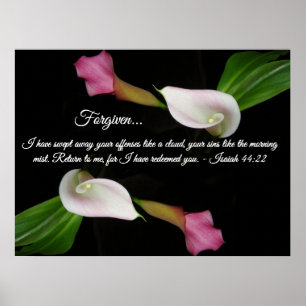 Poster O lírio de Calla perdoado amor dos deuses floresc