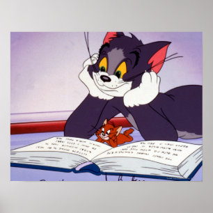 Poster O Livro De Leitura De Tom E Jerry Foi Autografado