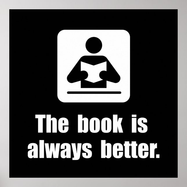 Poster O Livro É Melhor (Frente)