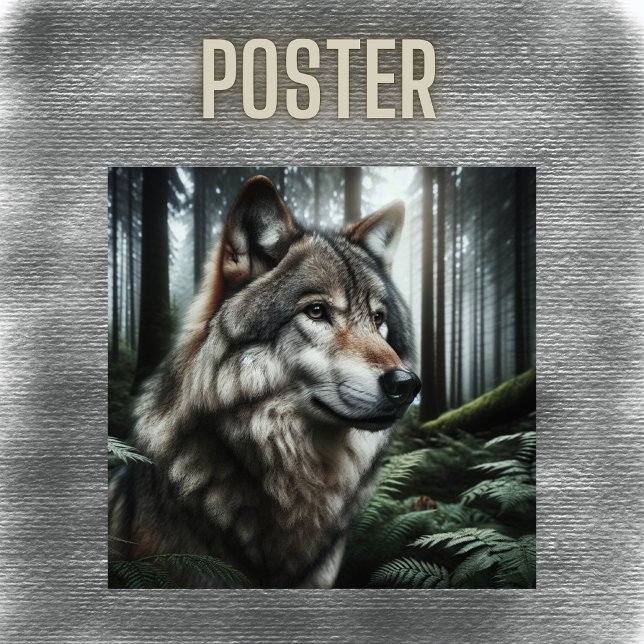 Poster O Lobo Enigmático da Floresta | (Criador carregado)