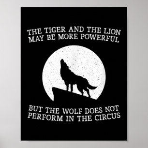 Poster O Lobo Não se Apresenta No Circo Lobo Legal M