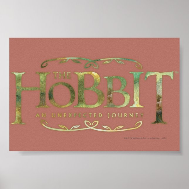 Póster O logotipo de hobbit é verde (Frente)