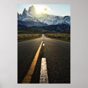 Poster O longo caminho à montanha de Fitzroy - Ruta 40